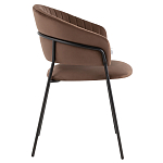 Стул в велюре коричневого цвета Horizon варинант исполнения - 3 | Loft Concept в Волгограде