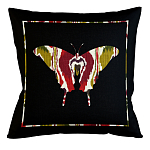 Подушка декоративная бабочка цветной узор Ikat Pattern варинант исполнения - 1 | Loft Concept в Волгограде