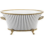 Кашпо Black white stripe варинант исполнения - 1 | Loft Concept в Волгограде