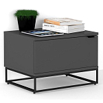 Тумба прикроватная цвета графит с ящиками Strict Lines варинант исполнения - 2 | Loft Concept в Волгограде