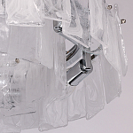 Люстра круглая с подвесными прямоугольными пластинами из стекла Glacier Panels варинант исполнения - 8 | Loft Concept в Волгограде