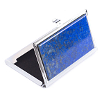 Визитница карманная металлическая с накладкой из натурального камня Лазурит Stone Business Card Holders  варинант исполнения - 2 | Loft Concept в Волгограде