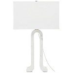 Настольная лампа на арочном корпусе с прямоугольным абажуром One Piece Support варинант исполнения - 4 | Loft Concept в Волгограде