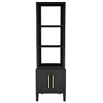 Этажерка Primo с тумбой шпон Черный дуб варинант исполнения - 1 | Loft Concept в Волгограде