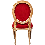 Стул из натурального бука красное с цветным принтом Impressionism in Color варинант исполнения - 2 | Loft Concept в Волгограде