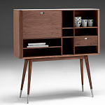 Дизайнерский комод-буфет на высоких ножках с выдвижными ящиками и открытыми полками Joshar варинант исполнения - 1 | Loft Concept в Волгограде