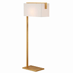 Торшер с прямоугольным абажуром на золотом металлическом каркасе Rectangular Plane  варинант исполнения - 1 | Loft Concept в Волгограде