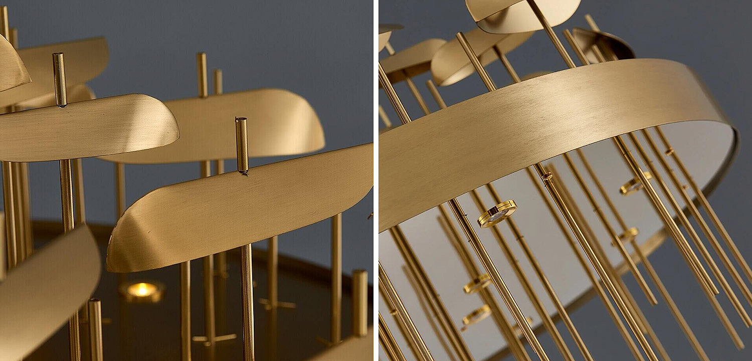 Светодиодная дизайнерская инсталляция ANODINE Perlina Disk Chandelier Светодиодная дизайнерская инсталляция ANODINE Perlina Disk Chandelier - Loft-Concept в Волгограде