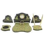 Настольный письменный набор из змеевика из 7-ми элементов Successful Leader варинант исполнения - 1 | Loft Concept в Волгограде