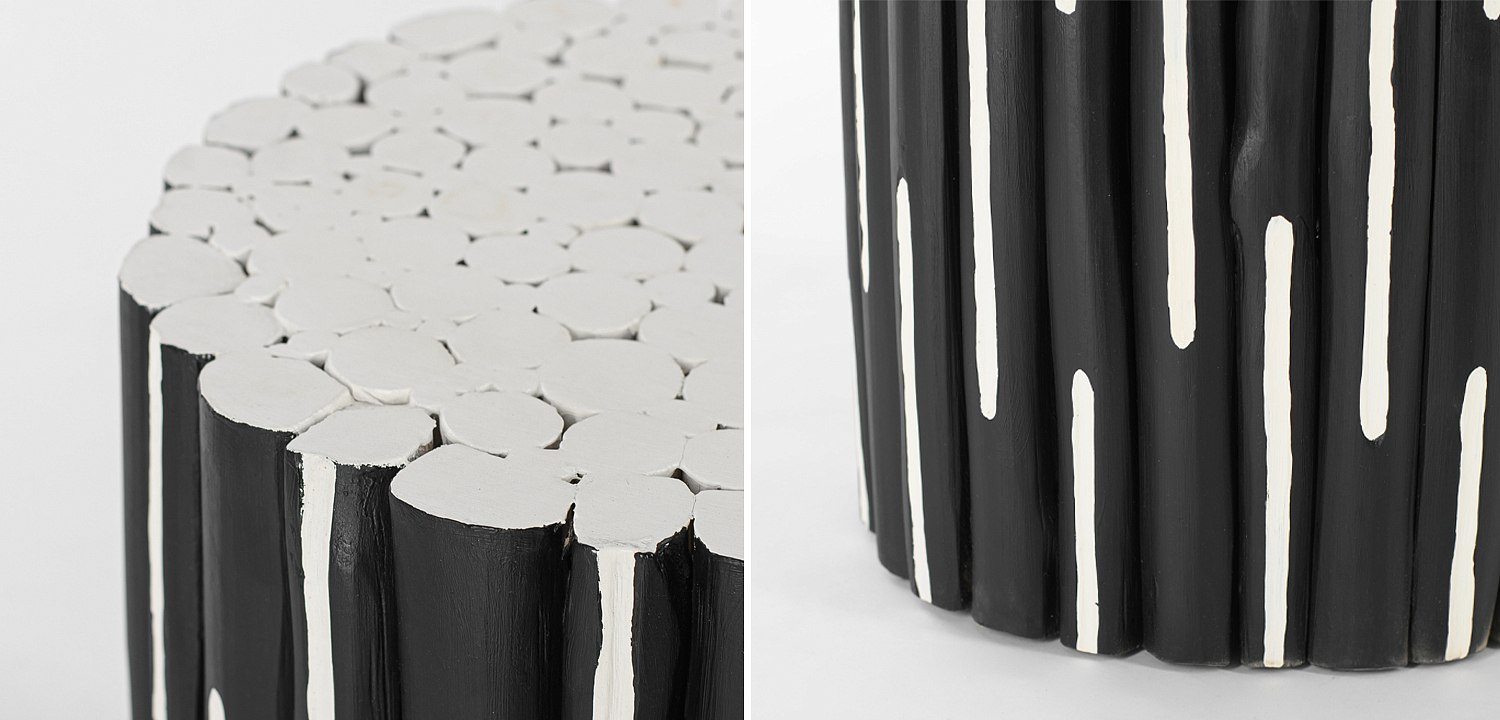 Приставной стол Table Licorice Sticks Black White Приставной стол Table Licorice Sticks Black White - Loft-Concept в Волгограде