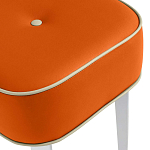 Квадратный мягкий пуф на белых ножках Winton Pouf Square варинант исполнения - 8 | Loft Concept в Волгограде