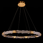 Люстра в форме кольца с золотым декором Warm Heavenly Light варинант исполнения - 8 | Loft Concept в Волгограде