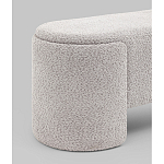 Банкетка Taks букле светло-серый варинант исполнения - 2 | Loft Concept в Волгограде