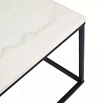 Журнальный столик прямоугольный White Marble Surface варинант исполнения - 4 | Loft Concept в Волгограде