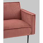 Диван современный вельветовый прямой Worcester Коралл варинант исполнения - 3 | Loft Concept в Волгограде