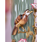 Ваза с птицами и цветами из фарфора с бронзовыми элементами Garden of Eden варинант исполнения - 6 | Loft Concept в Волгограде