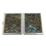 Портсигар на 10 сигарет с газовой зажигалкой из натурального камня Лабрадор Stone Cigarettes Cases варинант исполнения - 4 | Loft Concept в Волгограде