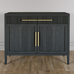 Буфет Primo с двумя ящиками и двумя фасадами Черный дуб варинант исполнения - 2 | Loft Concept в Волгограде