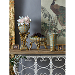 Чаша с орнаментом на бронзовых ножках в виде ангелов Eden Garden варинант исполнения - 9 | Loft Concept в Волгограде