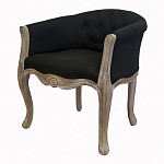Кресло низкое в стиле прованс Louis French Armchair black flax варинант исполнения - 3 | Loft Concept в Волгограде