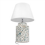 Настольная лампа цилиндрическая с цветочной росписью Lamp Flower Painting варинант исполнения - 4 | Loft Concept в Волгограде