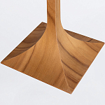 Настольная лампа со скошенным конусовидным абажуром и фигурной ножкой в цвете тик Accord Lighting варинант исполнения - 3 | Loft Concept в Волгограде