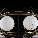 Люстра подвесная круглая с белыми плафонами Martin варинант исполнения - 5 | Loft Concept в Волгограде