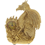 Часы в виде дракона Golden Dragon Clock варинант исполнения - 1 | Loft Concept в Волгограде