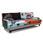 Диван с цветным принтом Qalakabusha Sofa варинант исполнения - 2 | Loft Concept в Волгограде