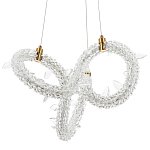 Фигурная люстра украшенная кристаллами из хрусталя Gilbertine Crystals Curly Ring Chandelier S варинант исполнения - 1 | Loft Concept в Волгограде