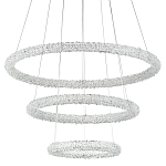 Многоярусная кольцевая люстра с хрустальным декором Gilbertine Crystal Ring Chandelier варинант исполнения - 1 | Loft Concept в Волгограде
