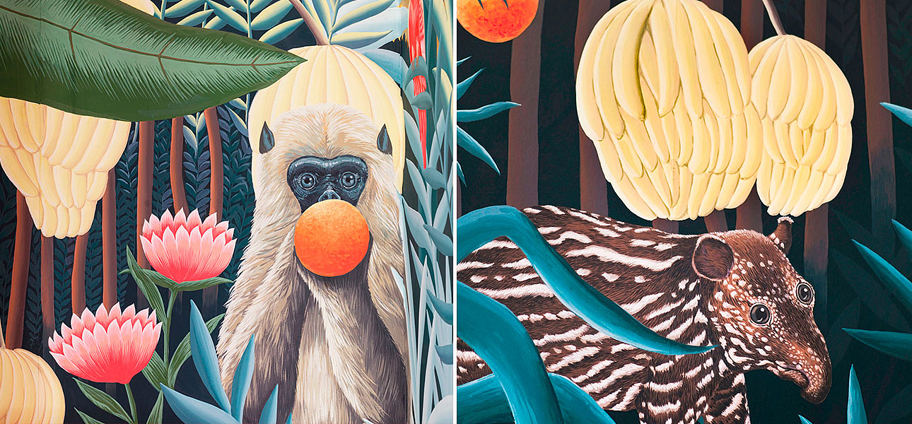 Обои ручная роспись Rousseau Rousseau on Deep Rich Gold gilded paper Обои ручная роспись Rousseau Rousseau on Deep Rich Gold gilded paper - Loft-Concept в Волгограде