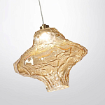 Подвесной светильник с плафоном из фактурного светло-янтарного стекла Light Ensemble варинант исполнения - 5 | Loft Concept в Волгограде