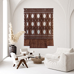 Панно Макраме коричневый цвет  варинант исполнения - 3 | Loft Concept в Волгограде