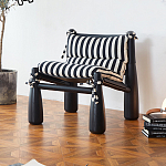 Кресло черно-белое со съемными подушками Celebrity варинант исполнения - 1 | Loft Concept в Волгограде