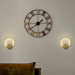 Бра в форме диска из бежевого алебастра Cryptocrystalline Stone варинант исполнения - 3 | Loft Concept в Волгограде