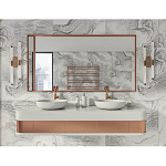 Бра с круглым основанием золотого цвета и двумя вертикальными плафонами Hex Scaffold варинант исполнения - 6 | Loft Concept в Волгограде