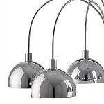 Люстра круглая серебряная с 6-ю плафонами в форме куполов Silver Domes варинант исполнения - 1 | Loft Concept в Волгограде