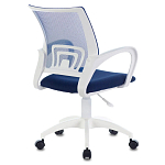 Офисное кресло с основанием из белого пластика Desk chairs Blue варинант исполнения - 2 | Loft Concept в Волгограде