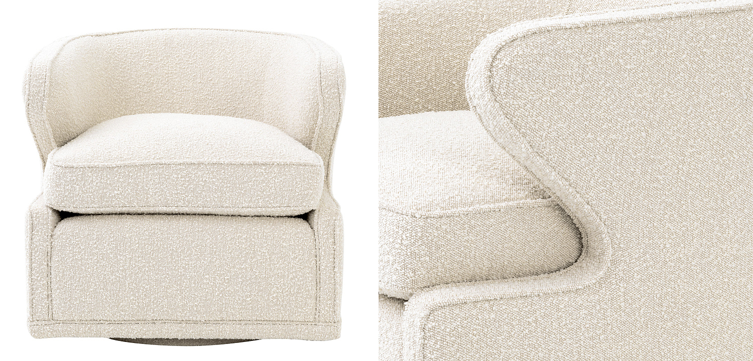 Кресло Eichholtz Chair Dorset Boucle cream Кресло Eichholtz Chair Dorset Boucle cream - Loft-Concept в Волгограде
