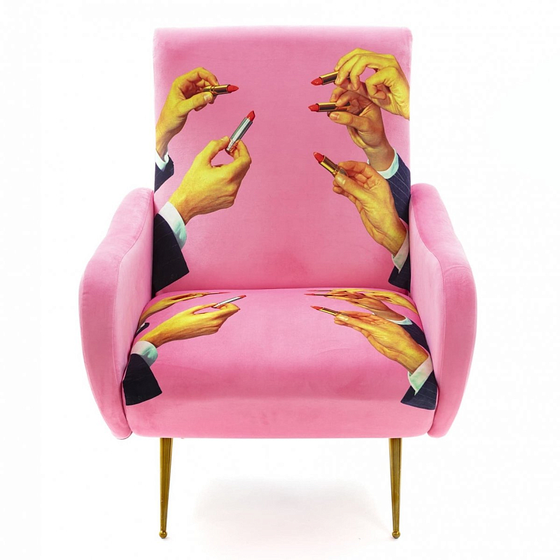 Кресло Seletti Armchair Lipsticks Pink Розовый (Rose) Кресло Seletti Armchair Lipsticks Pink Розовый (Rose) в Волгограде | Loft Concept