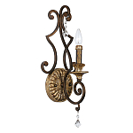 Бра в форме свечи и подвесками в классическом стиле Quoizel варинант исполнения - 1 | Loft Concept в Волгограде