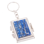 Зеркало брелок складное двухстороннее из натурального камня Лазурит Stone Mirrors варинант исполнения - 1 | Loft Concept в Волгограде