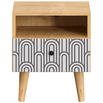 Прикроватная тумба с изображением на ящике Elise Nightstand варинант исполнения - 7 | Loft Concept в Волгограде