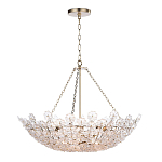 Люстра декорированная цветами из стекла Lightness of Flowers варинант исполнения - 1 | Loft Concept в Волгограде