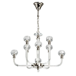 Люстра с 8-ю лампами и гранеными стеклянными плафонами Prism Gala варинант исполнения - 2 | Loft Concept в Волгограде