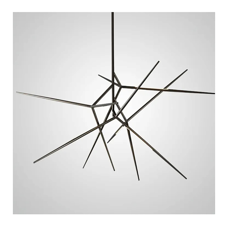 Люстра FLASK Black Глянцевый черный в Волгограде | Loft Concept 