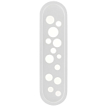 Бра белое овальной формы White Holes варинант исполнения - 2 | Loft Concept в Волгограде