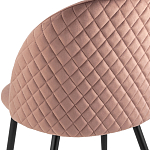 Мягкий стул в велюре пыльно-розового цвета Miruna Chair варинант исполнения - 7 | Loft Concept в Волгограде