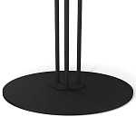 Стол журнальный с круглой столешницей из стекла Gray and Gold Marble варинант исполнения - 5 | Loft Concept в Волгограде